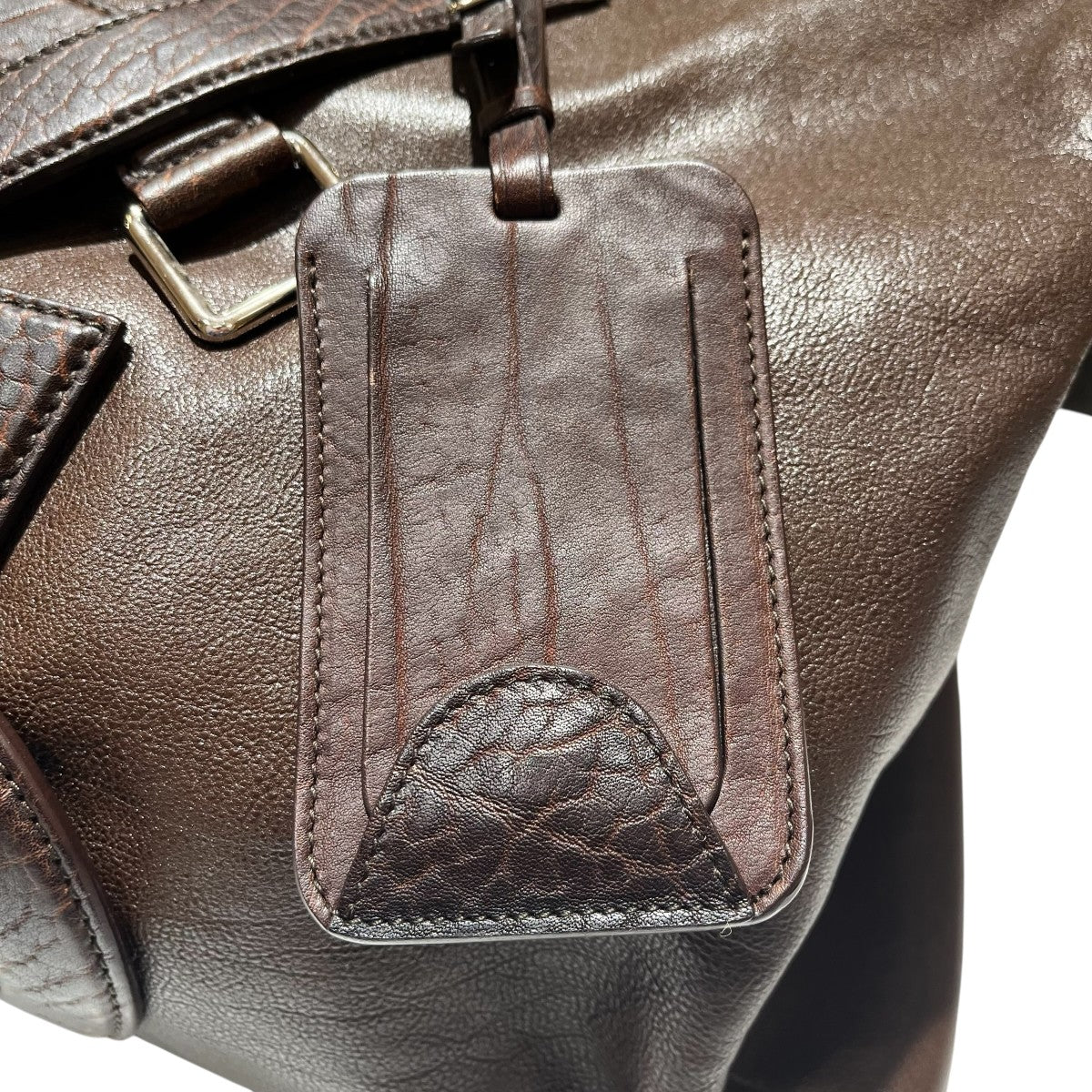 Yves Saint Laurent カサンドラ 2WAY レザー ダッフル ボストンバッグ 古着・中古-6枚目のアイテム画像