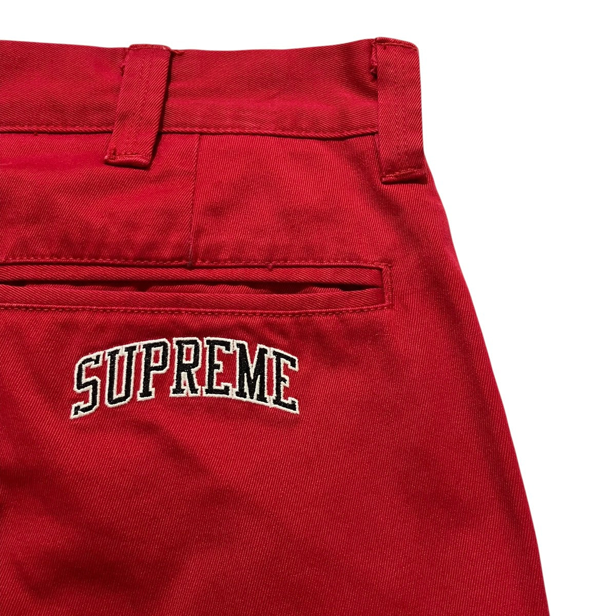 Supreme ロゴ刺繍チノパン 古着・中古-4枚目のアイテム画像