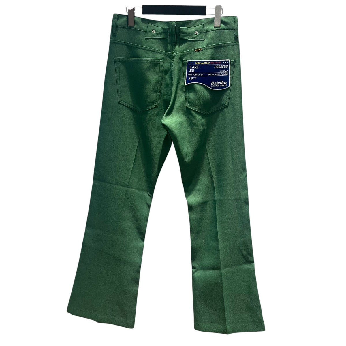 Flare Pressed Pants無地カラーパンツ22SS P-6