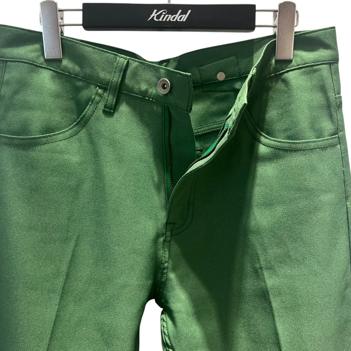 Flare Pressed Pants無地カラーパンツ22SS P-6