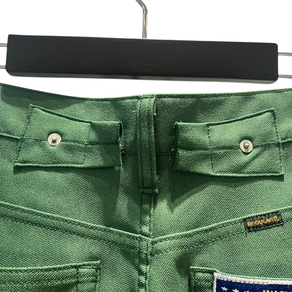 Flare Pressed Pants無地カラーパンツ22SS P-6