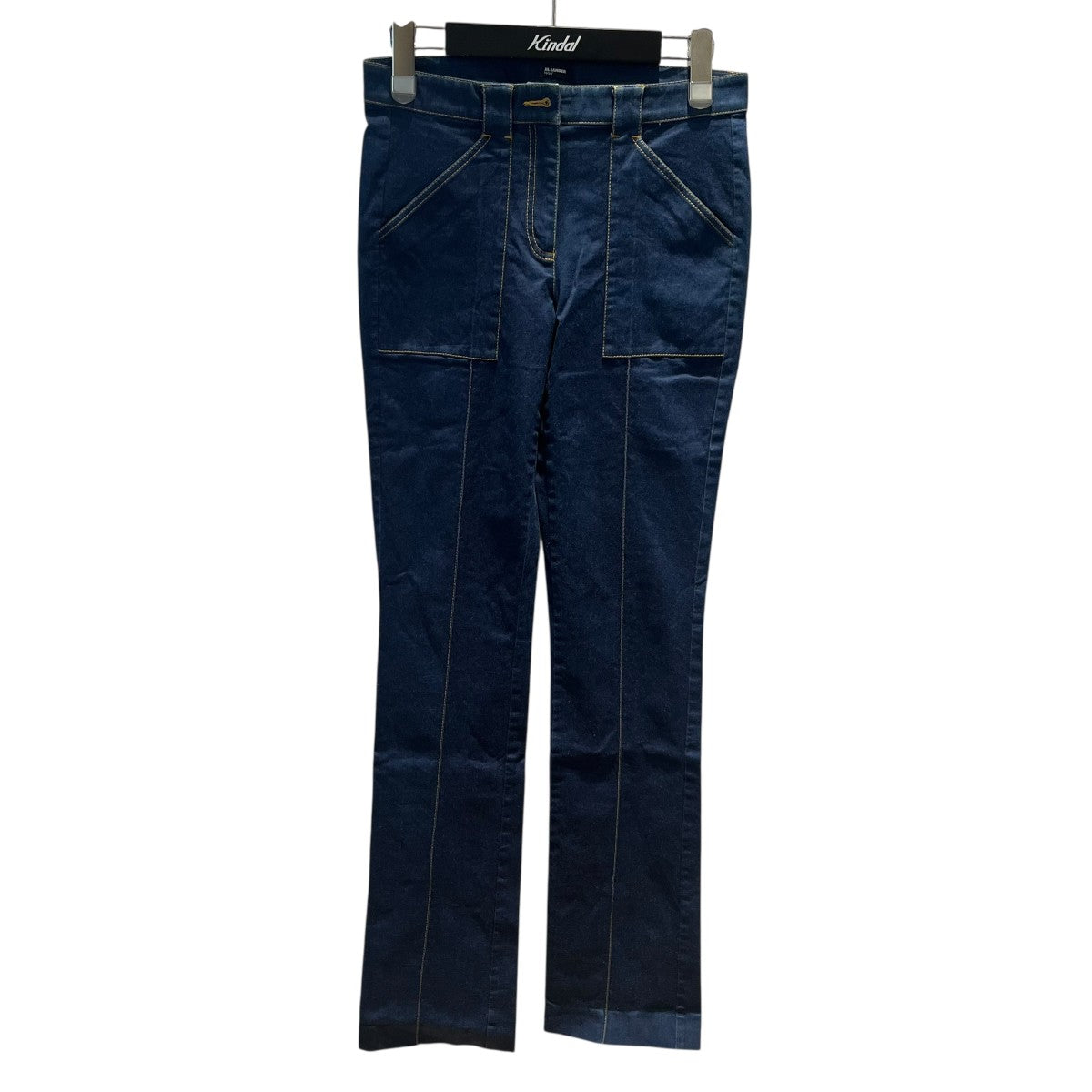 JIL SANDER NAVY フレアスリムデニムパンツ 古着・中古-1枚目のアイテム画像