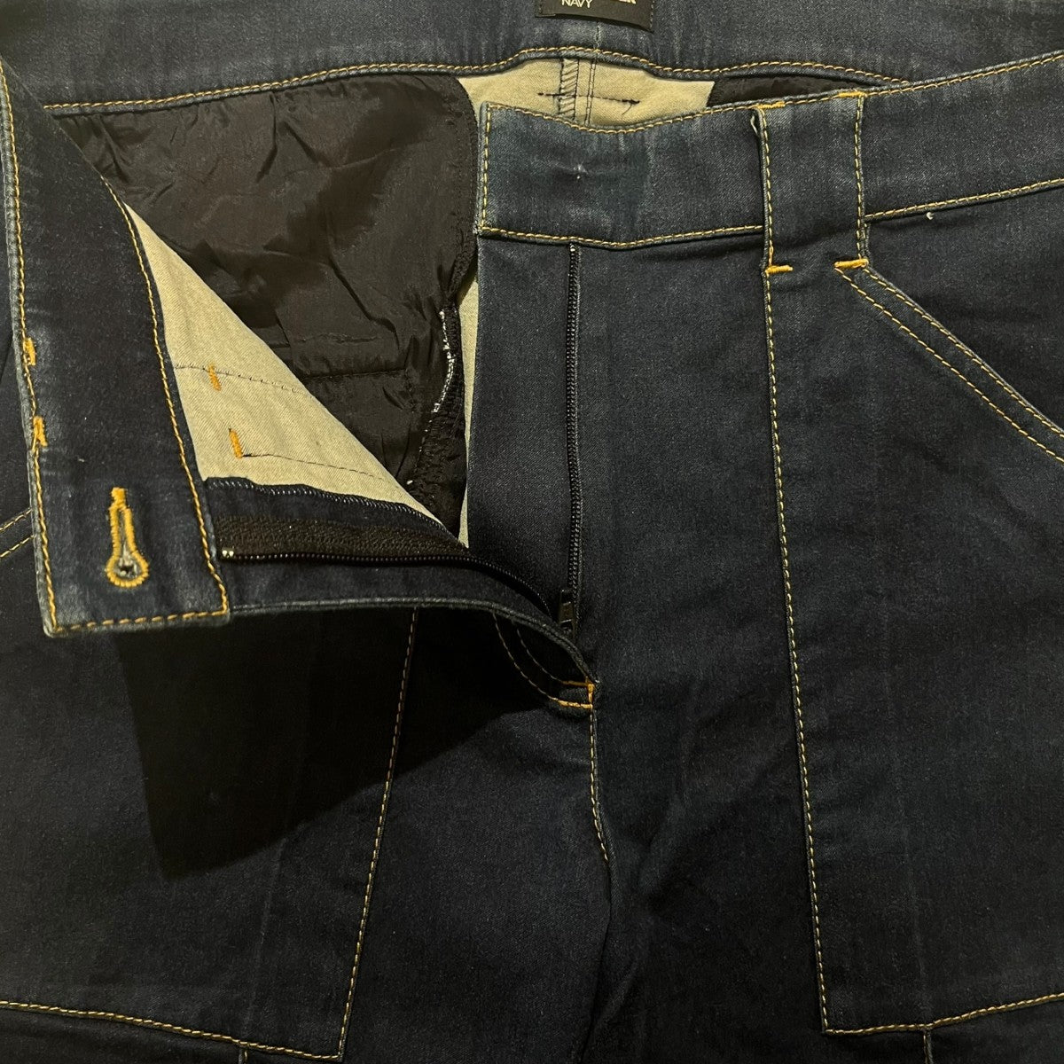 JIL SANDER NAVY フレアスリムデニムパンツ 古着・中古-3枚目のアイテム画像