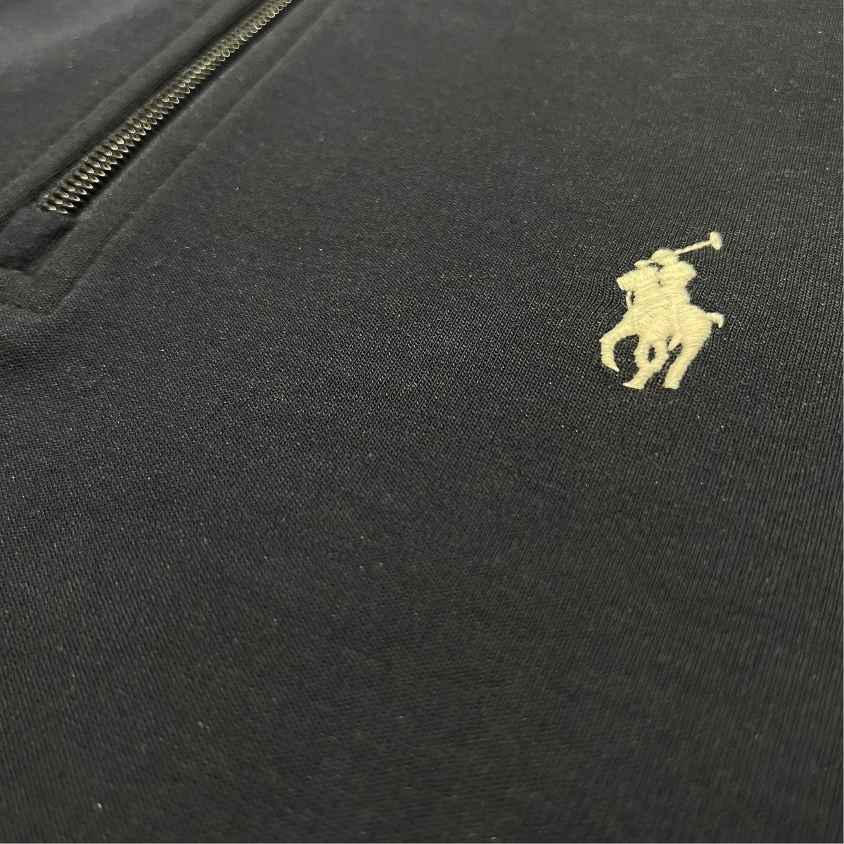 ワンポイントハーフジップスウェット