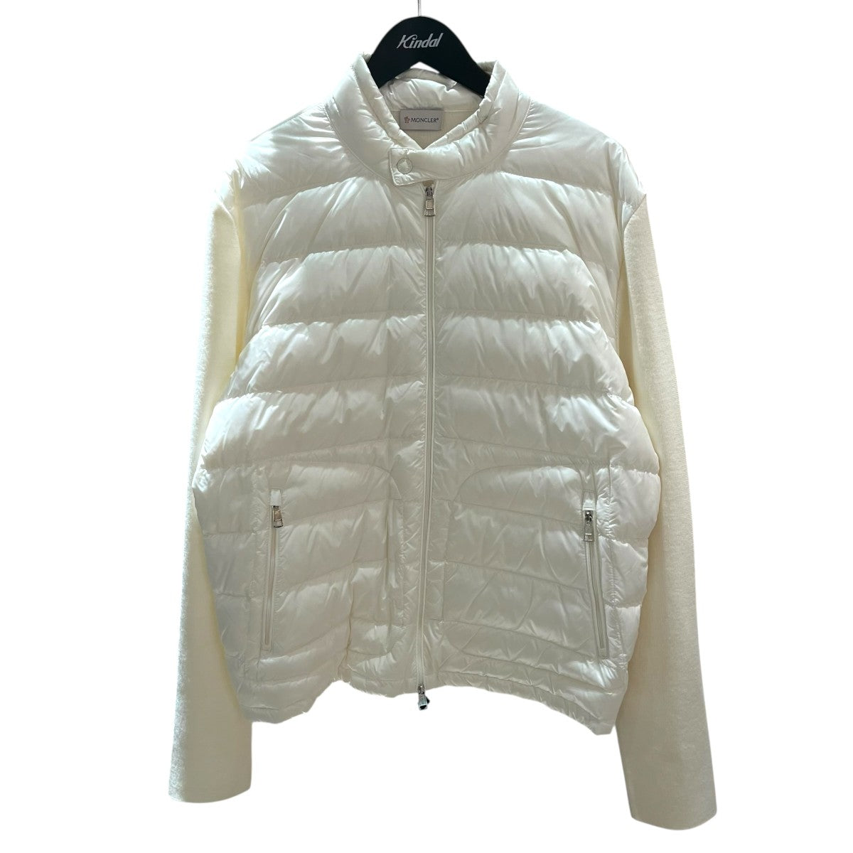 MONCLER ニット切替ダウンジャケットK10919B00016 古着・中古-1枚目のアイテム画像