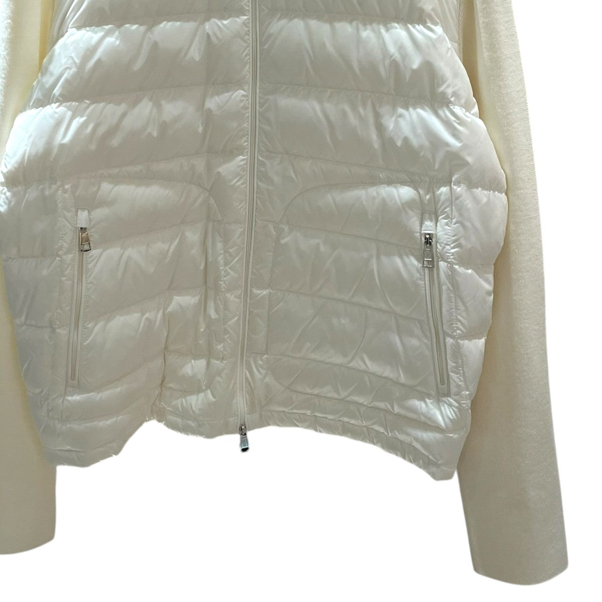 MONCLER ニット切替ダウンジャケットK10919B00016 古着・中古-4枚目のアイテム画像