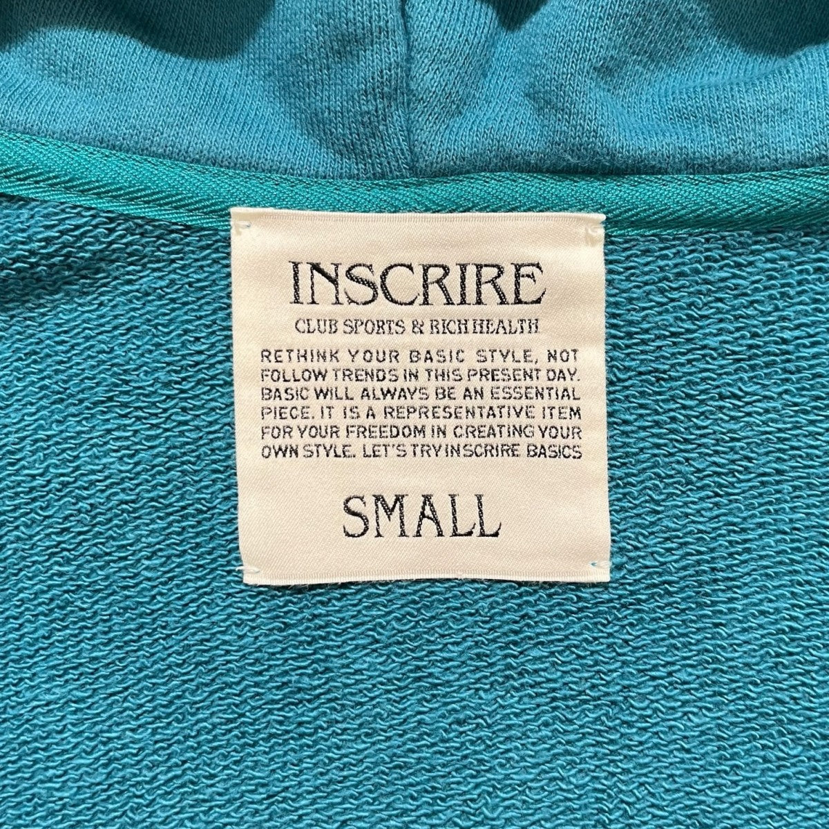 INSCRIRE ジップパーカーI24AW-BC86 古着・中古-4枚目のアイテム画像