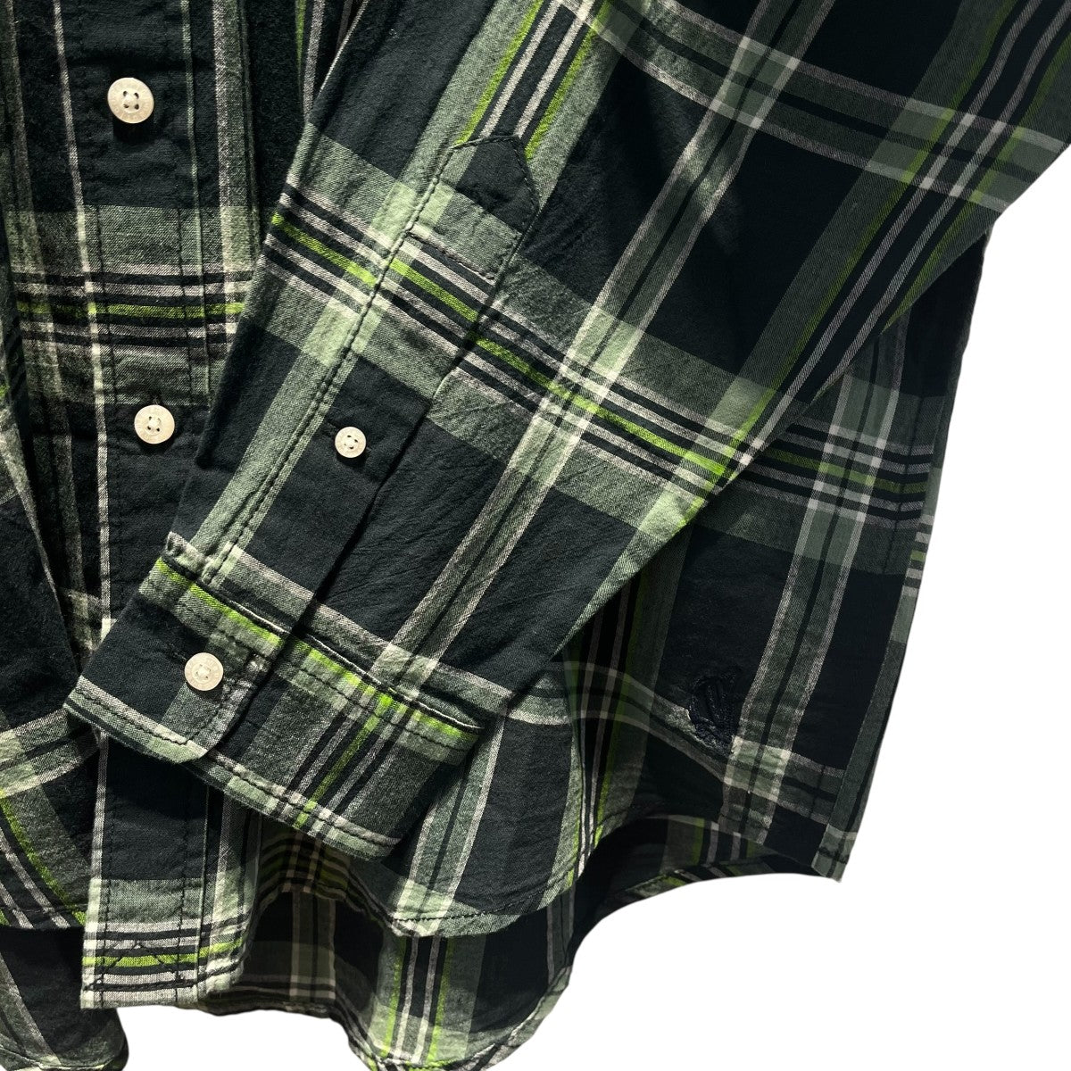 NAUTICA ビッグシルエットチェックBDシャツ261-1066 古着・中古-4枚目のアイテム画像