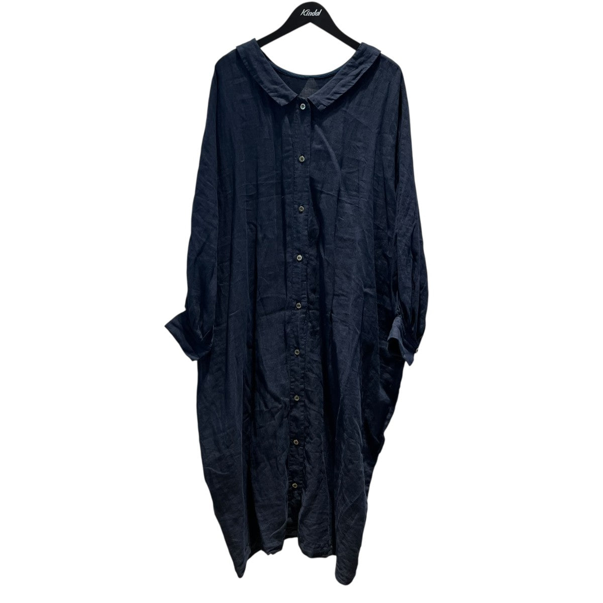 nest Robe リネンドルマンスリーブ2wayワンヒﾟｰｽ無地01253-1130 古着・中古-1枚目のアイテム画像