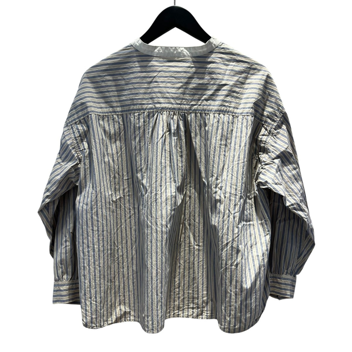 nest Robe コットンストライププルオンシャツストライプ01253-1096 古着・中古-2枚目のアイテム画像