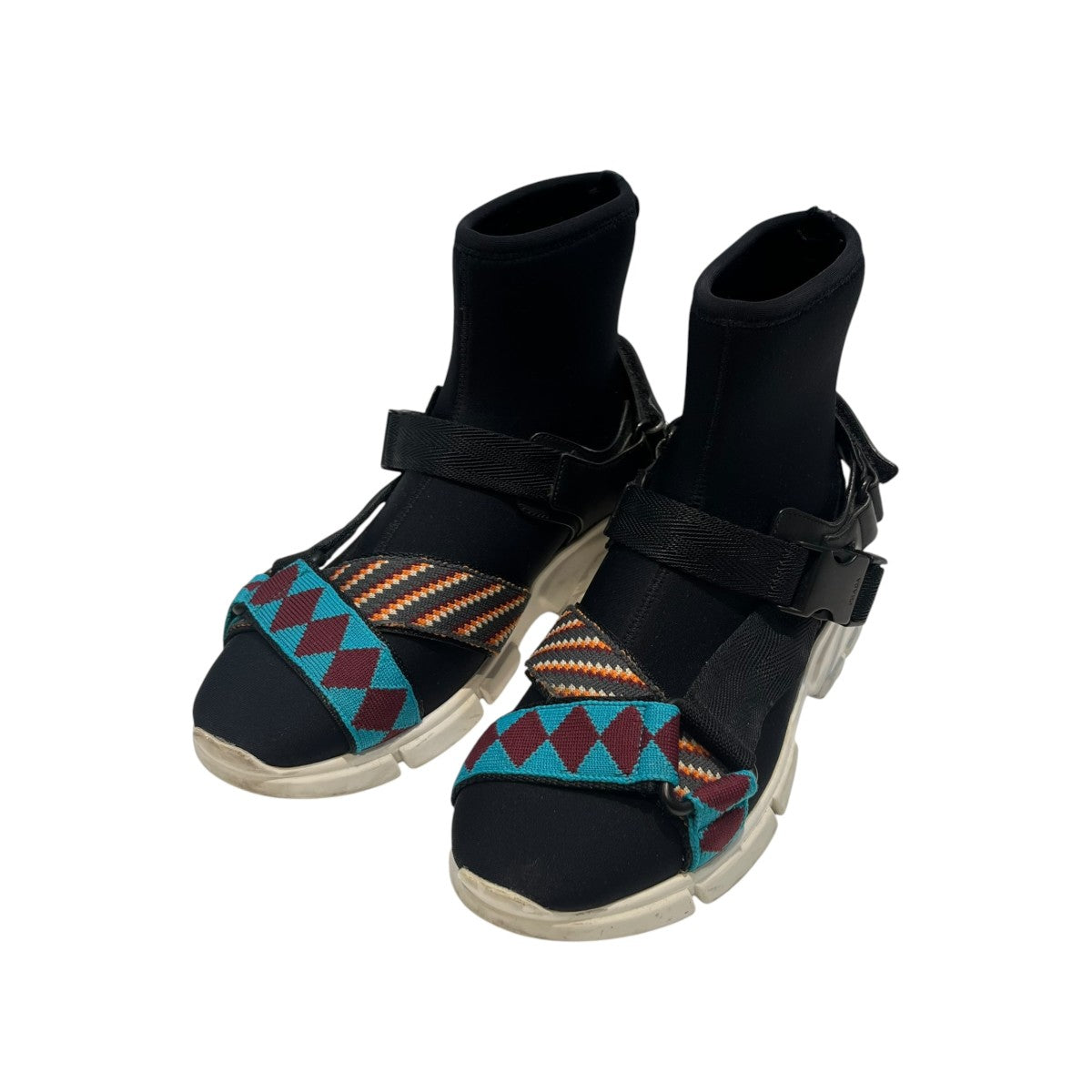 PRADA Neoprene Strap Sneakersハイカットスニーカー 古着・中古-1枚目のアイテム画像