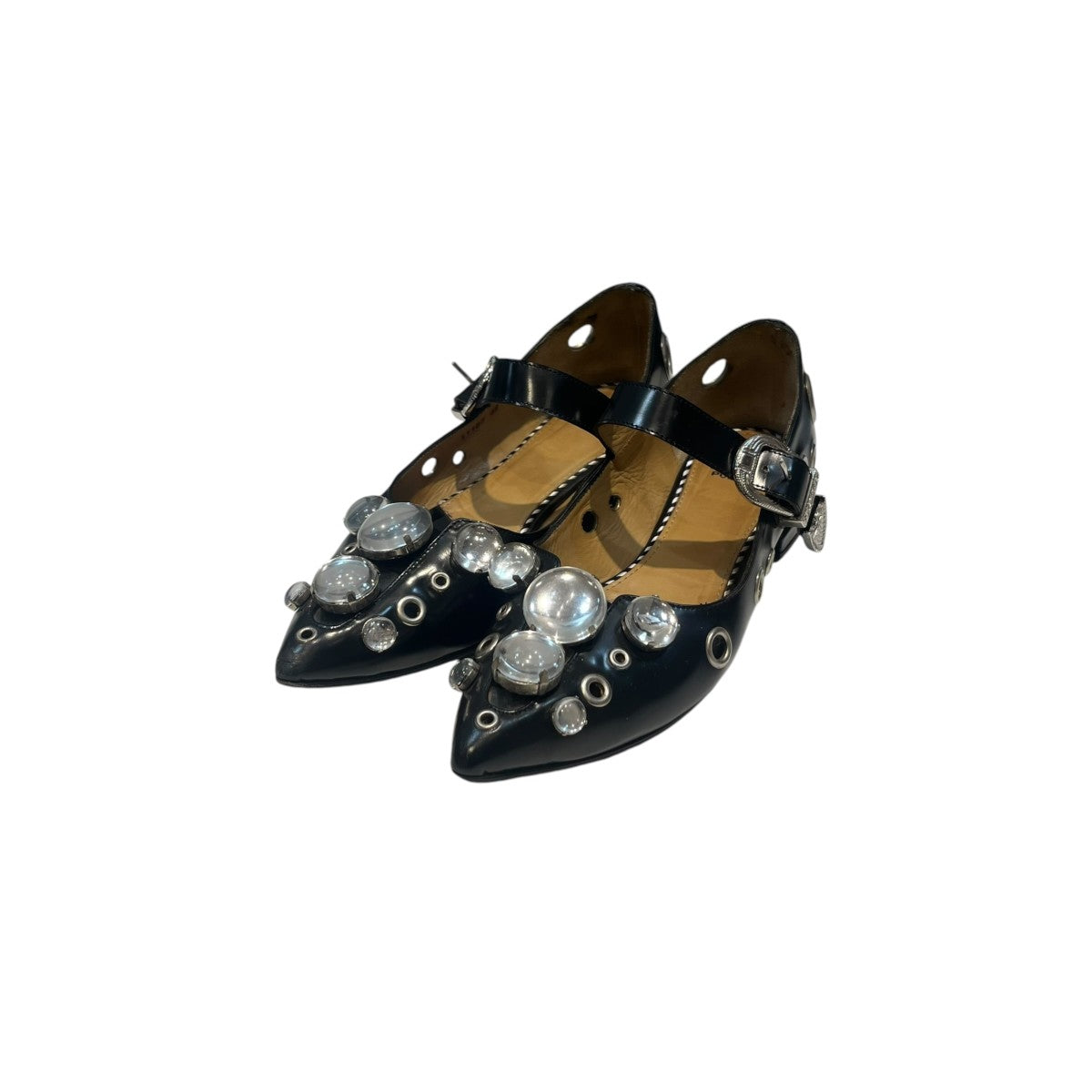 TOGA PULLA Embellished Flatsビジュー フラットパンプス1116G 古着・中古-1枚目のアイテム画像