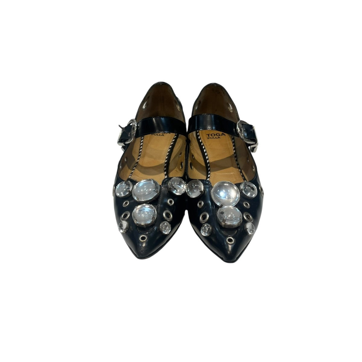 TOGA PULLA Embellished Flatsビジュー フラットパンプス1116G 古着・中古-2枚目のアイテム画像