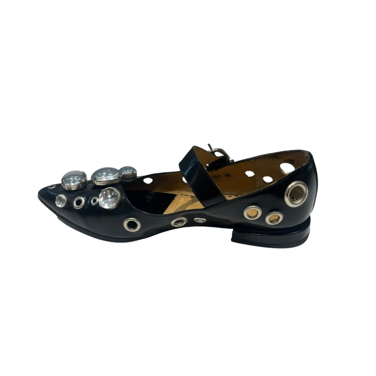 TOGA PULLA Embellished Flatsビジュー フラットパンプス1116G 古着・中古-4枚目のアイテム画像