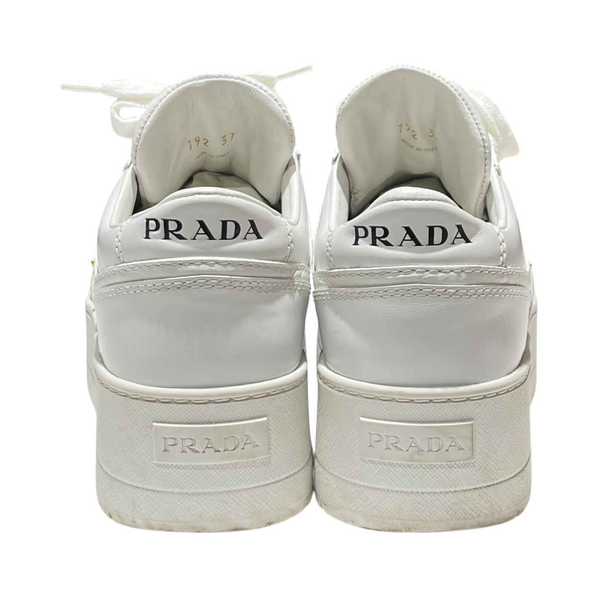 PRADA 1E792M DOWNTOWNトライアングルプレート プラットフォームスニーカー 古着・中古-5枚目のアイテム画像