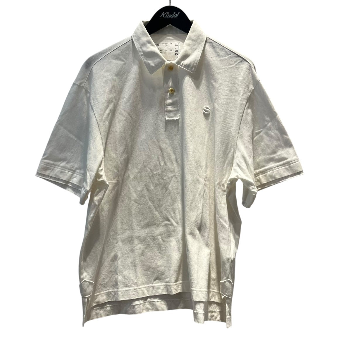 sacai 半袖ポロシャツ21-02517M Cotton Jersey Polo Shirt 古着・中古-1枚目のアイテム画像