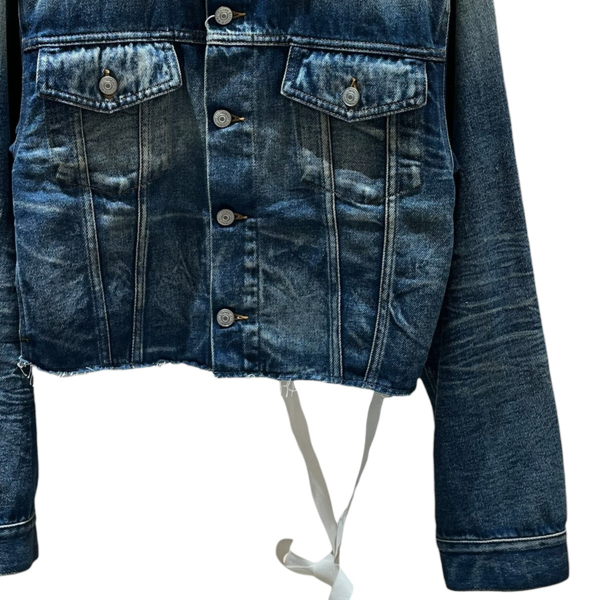 MM6 Maison Margiela 25AWクロップド丈 カットオフデニムジャケットS52AM0340 古着・中古-4枚目のアイテム画像