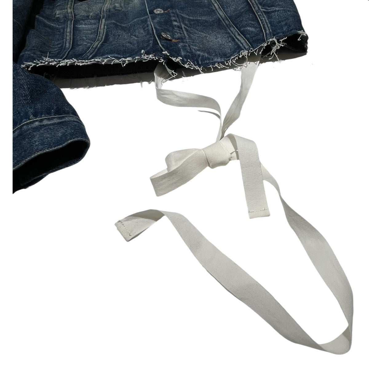MM6 Maison Margiela 25AWクロップド丈 カットオフデニムジャケットS52AM0340 古着・中古-5枚目のアイテム画像