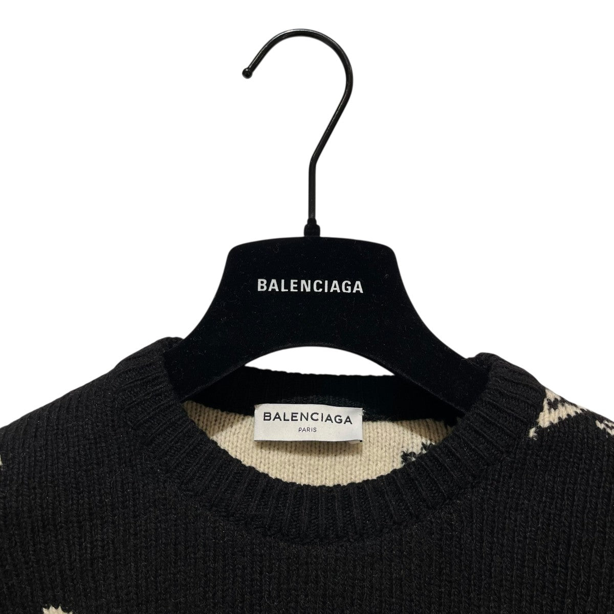 BALENCIAGA ロゴ総柄ニット502572 古着・中古-4枚目のアイテム画像