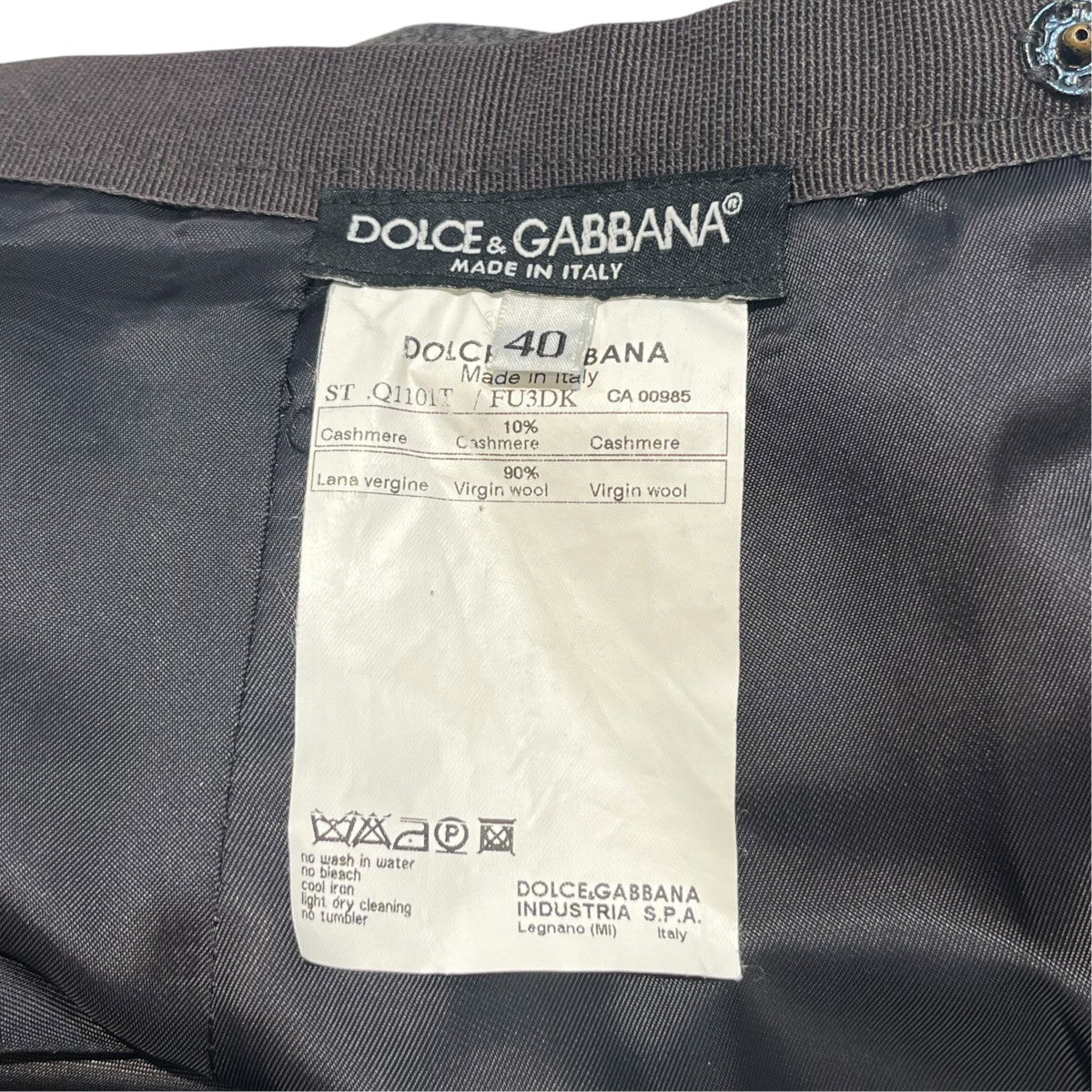 DOLCE ＆ GABBANA スカートQ1101T 古着・中古-3枚目のアイテム画像