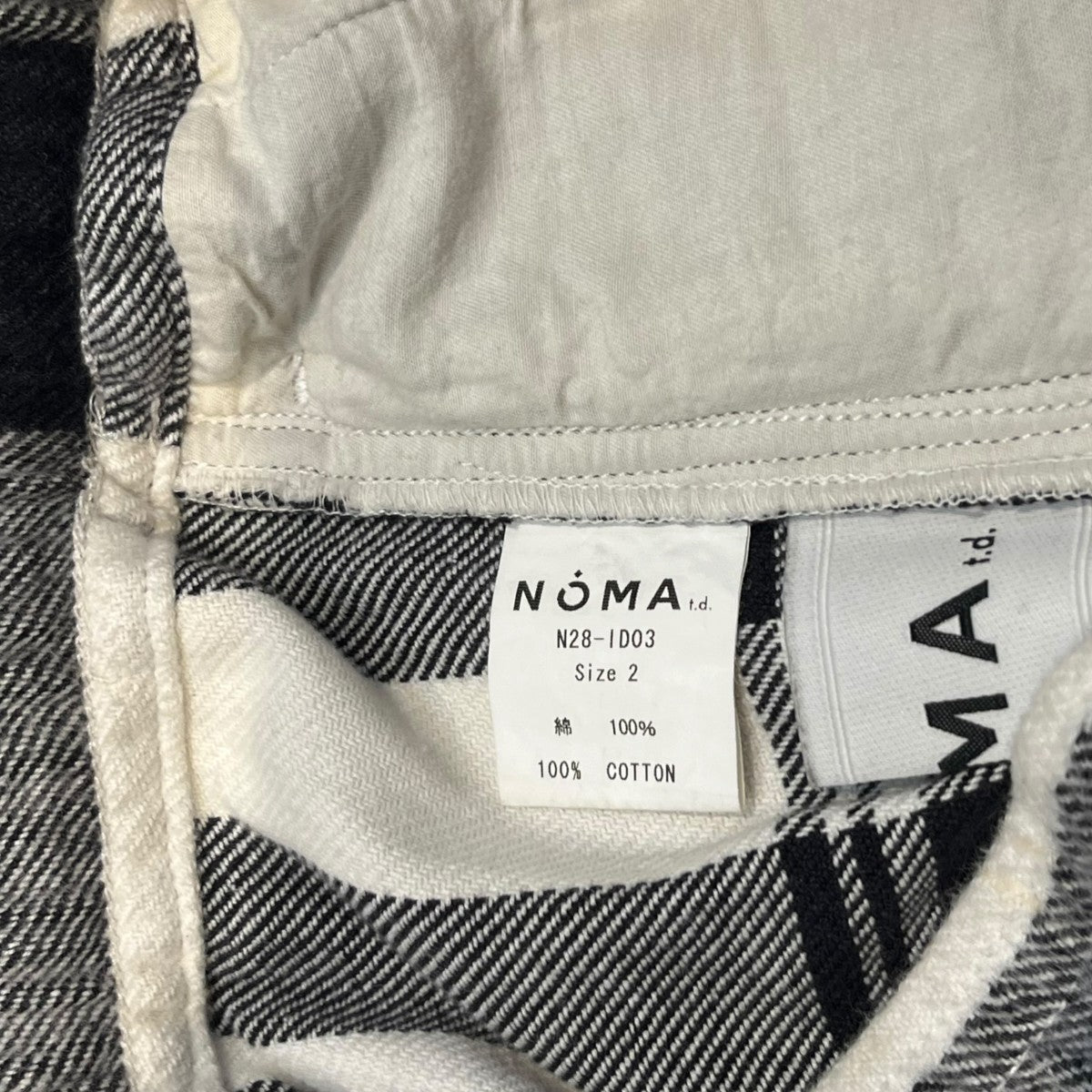 NOMA t．d． 総柄パンツN28-ID03 古着・中古-4枚目のアイテム画像