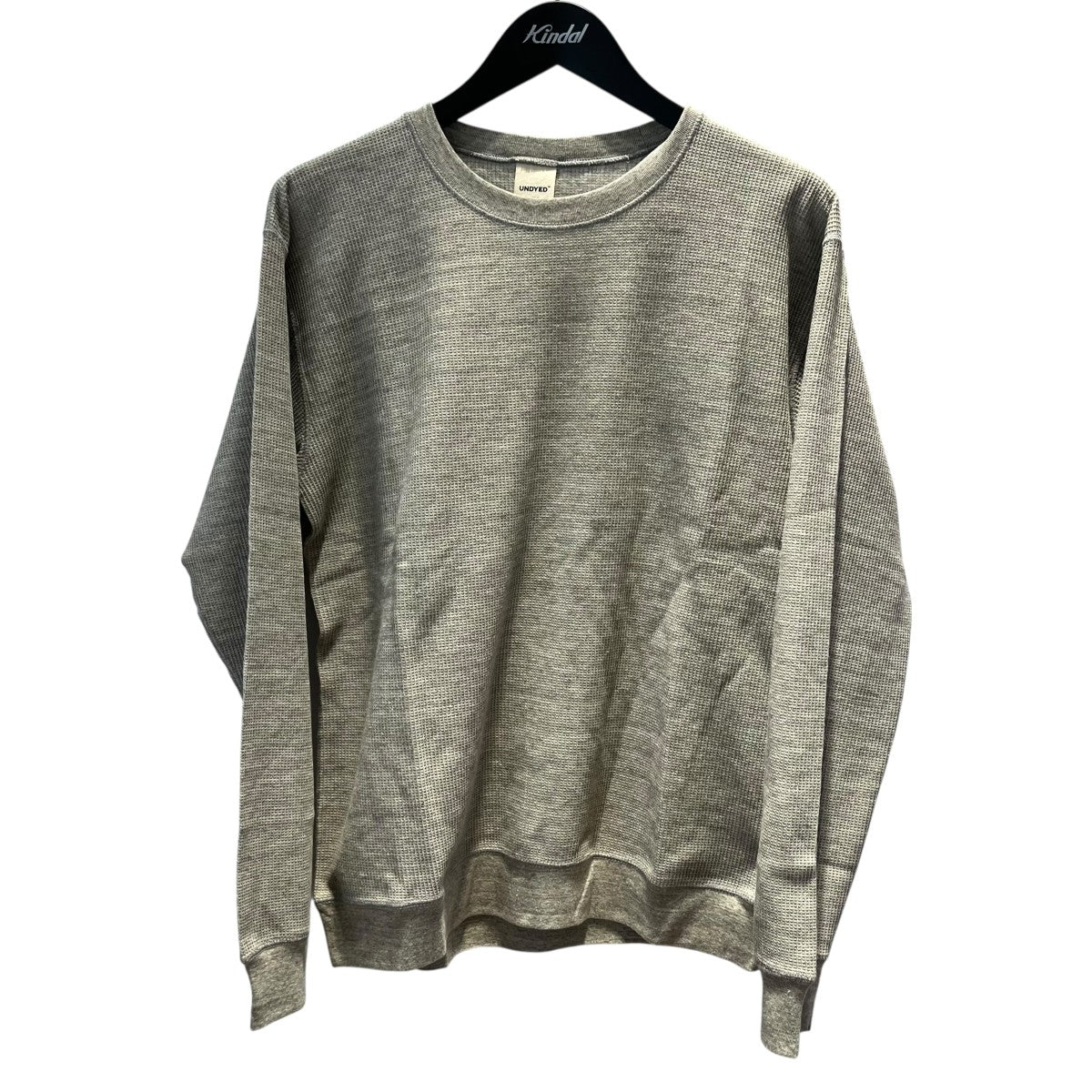 UNDYED×SHIPS DAYS ワッフルリブクルーサーマルカットソー162-05-0045 古着・中古-1枚目のアイテム画像