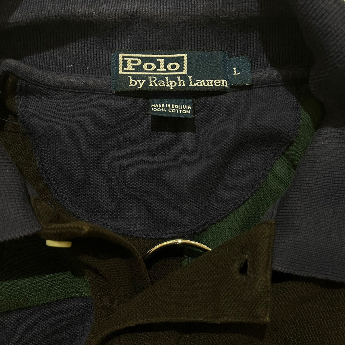 POLO RALPH LAUREN パッチワークポロシャツ 古着・中古-3枚目のアイテム画像