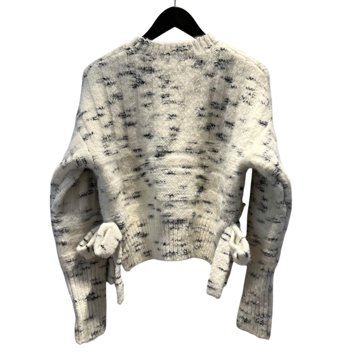 25AWSpeckled side ribbon knitサイドリボン長袖ニットSHT-25FW-TR07