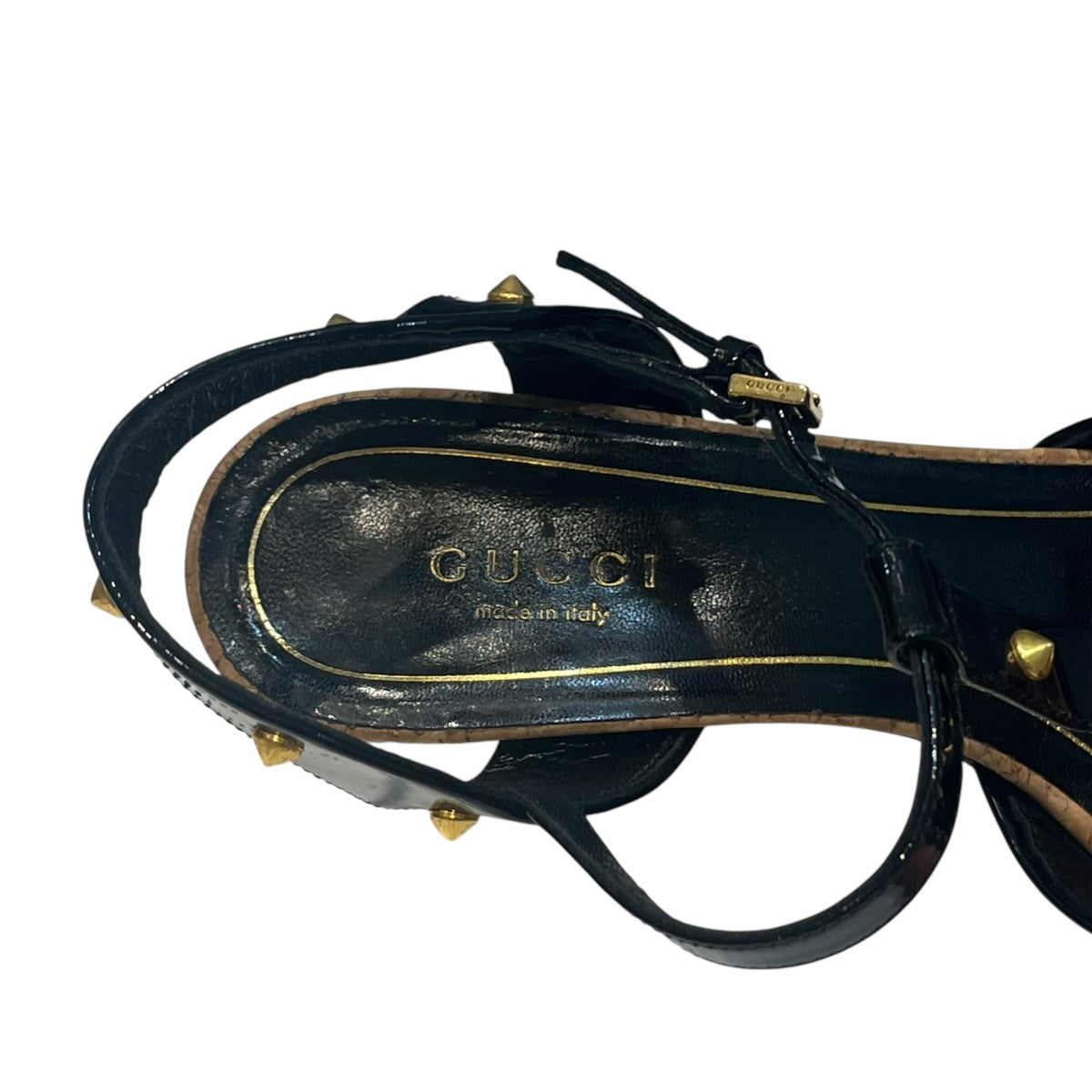 GUCCI スタッズスタッズ付きTストラップコルクサンダル 古着・中古-7枚目のアイテム画像
