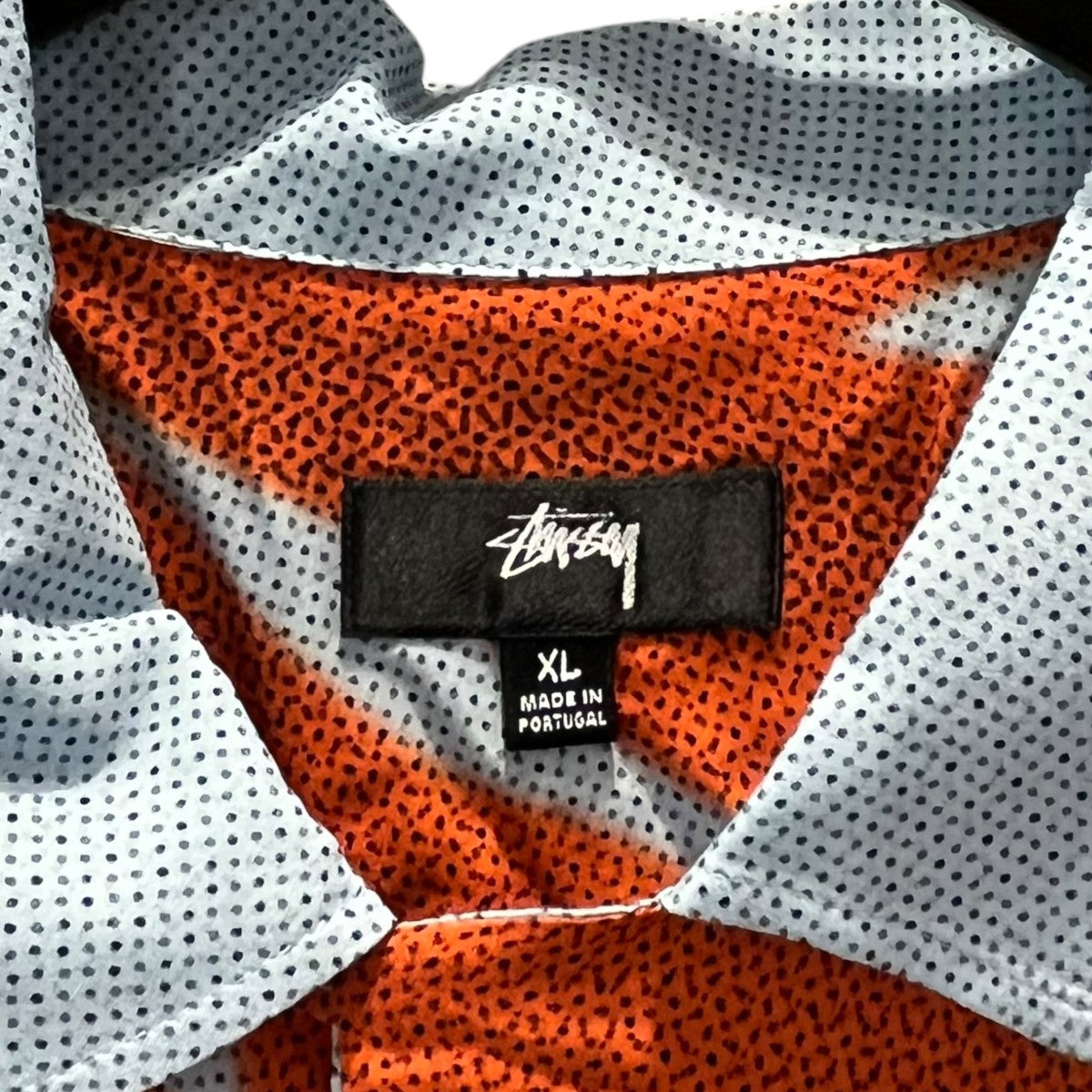 stussy(ステューシー) Halftone Flower Shirt総柄半袖シャツ ブルー