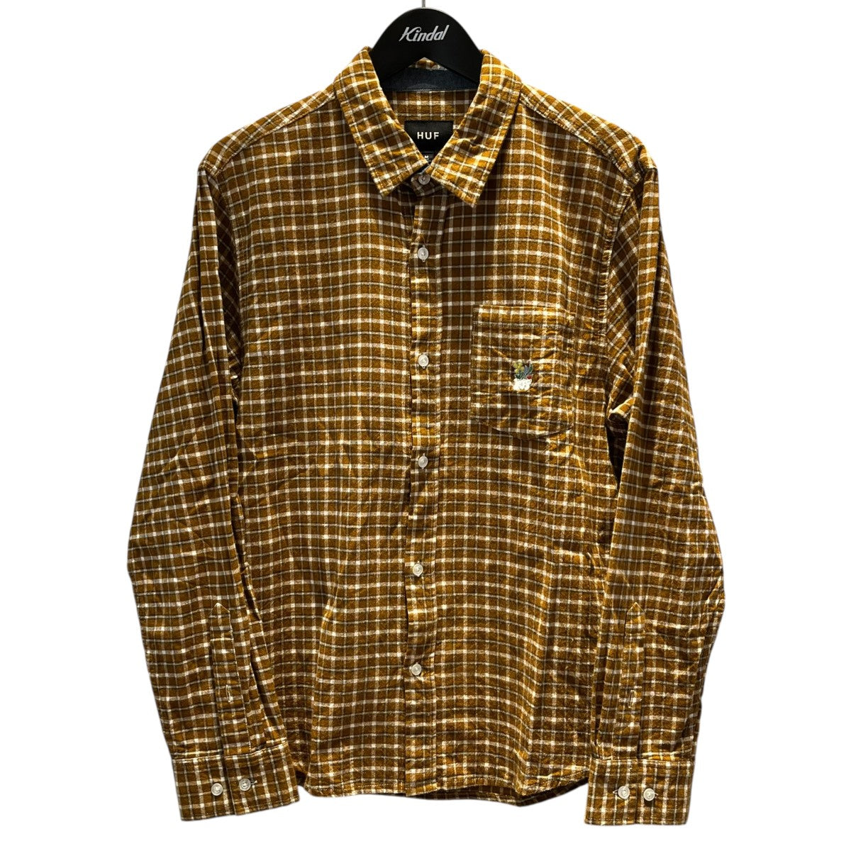 HUF チェックシャツ 古着・中古-1枚目のアイテム画像