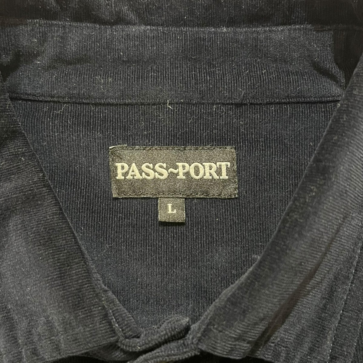 PASSPORT ストレッチコーデュロイシャツ 古着・中古-4枚目のアイテム画像
