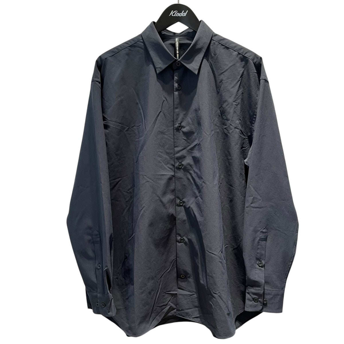 Descente ALLTERRAIN ソロテックスレギュラーカラーシャツ無地長袖シャツDLMXGB50 古着・中古-1枚目のアイテム画像