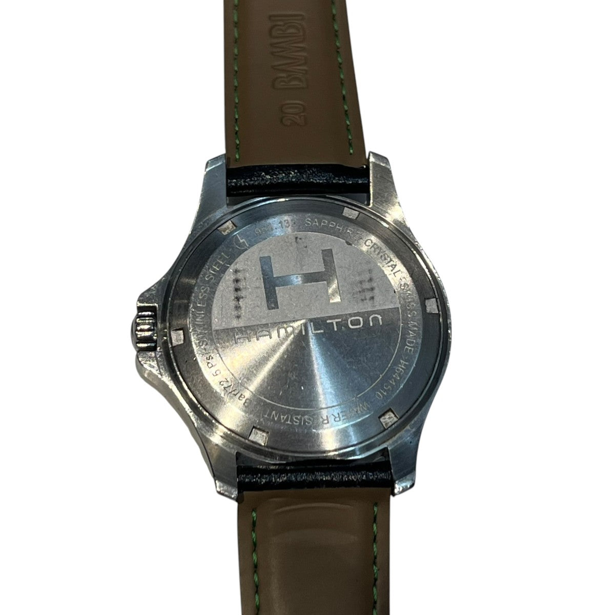 HAMILTON ハミルトン アイボリー ブラックレザーベルト 腕時計H644510 古着・中古-5枚目のアイテム画像