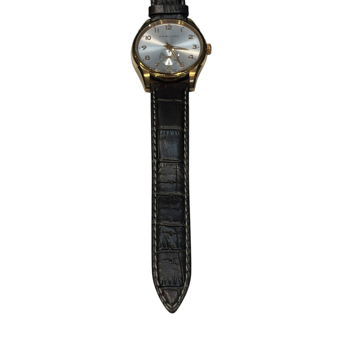 HAMILTON ハミルトン ジャズマスター腕時計 ホワイト ブラウンレザーベルトH384410 古着・中古-4枚目のアイテム画像