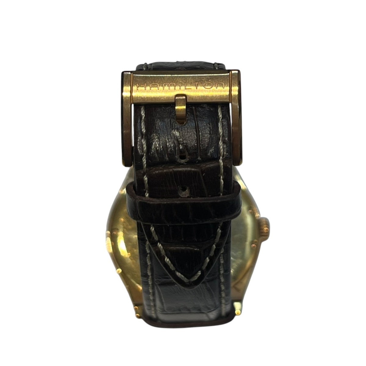 HAMILTON ハミルトン ジャズマスター腕時計 ホワイト ブラウンレザーベルトH384410 古着・中古-7枚目のアイテム画像