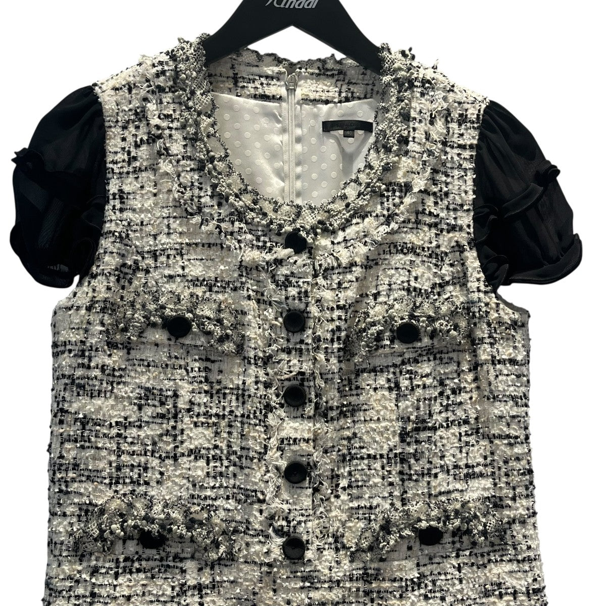 TO BE CHIC ツイード生地ワンピースW5J02-702-05 古着・中古-3枚目のアイテム画像