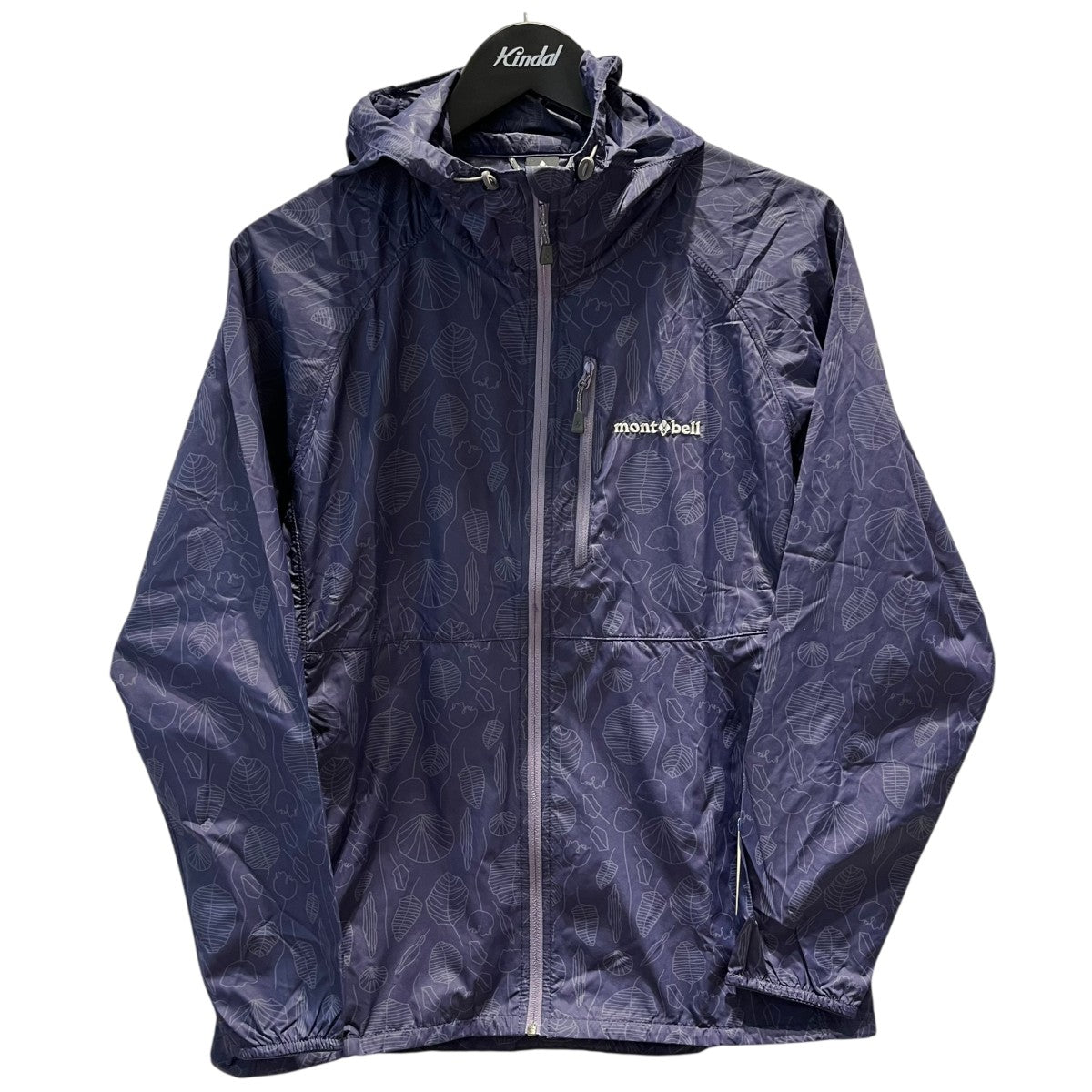 mont-bell ウインドブラストプリントパーカ総柄ナイロンジャケット1103374 古着・中古-1枚目のアイテム画像