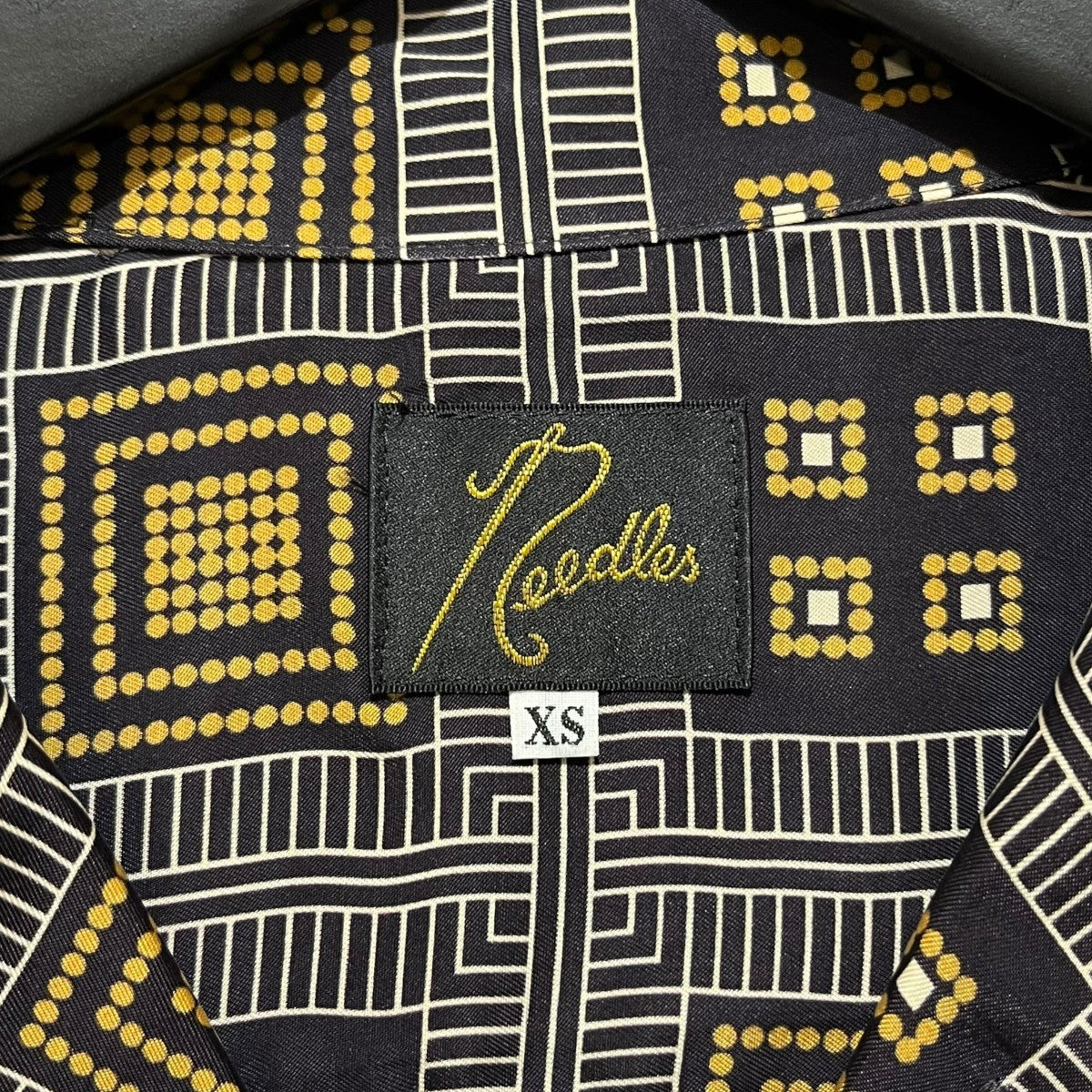 Needles Cut-Off Bottom One-Up Shirt格子オープンカラーシャツEJ063 古着・中古-4枚目のアイテム画像