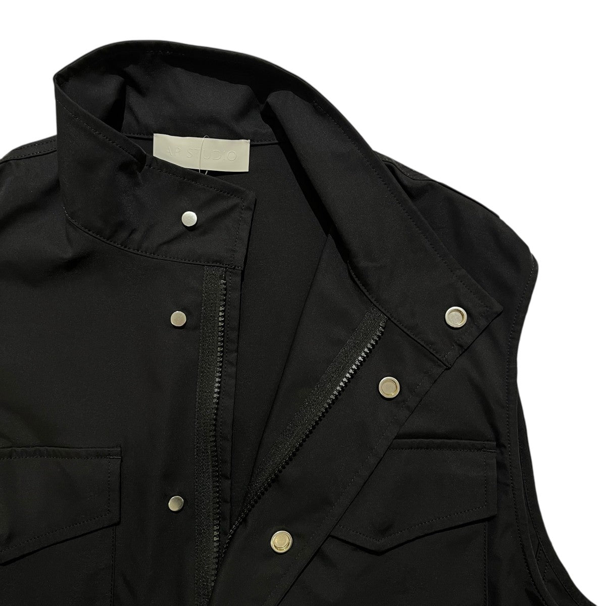 AP STUDIO stand collar military vestタクティカルベスト23010586600010 古着・中古-4枚目のアイテム画像
