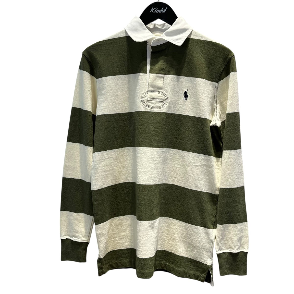 POLO RALPH LAUREN ワンポイントロゴ刺繍ラガーシャツ 古着・中古-1枚目のアイテム画像