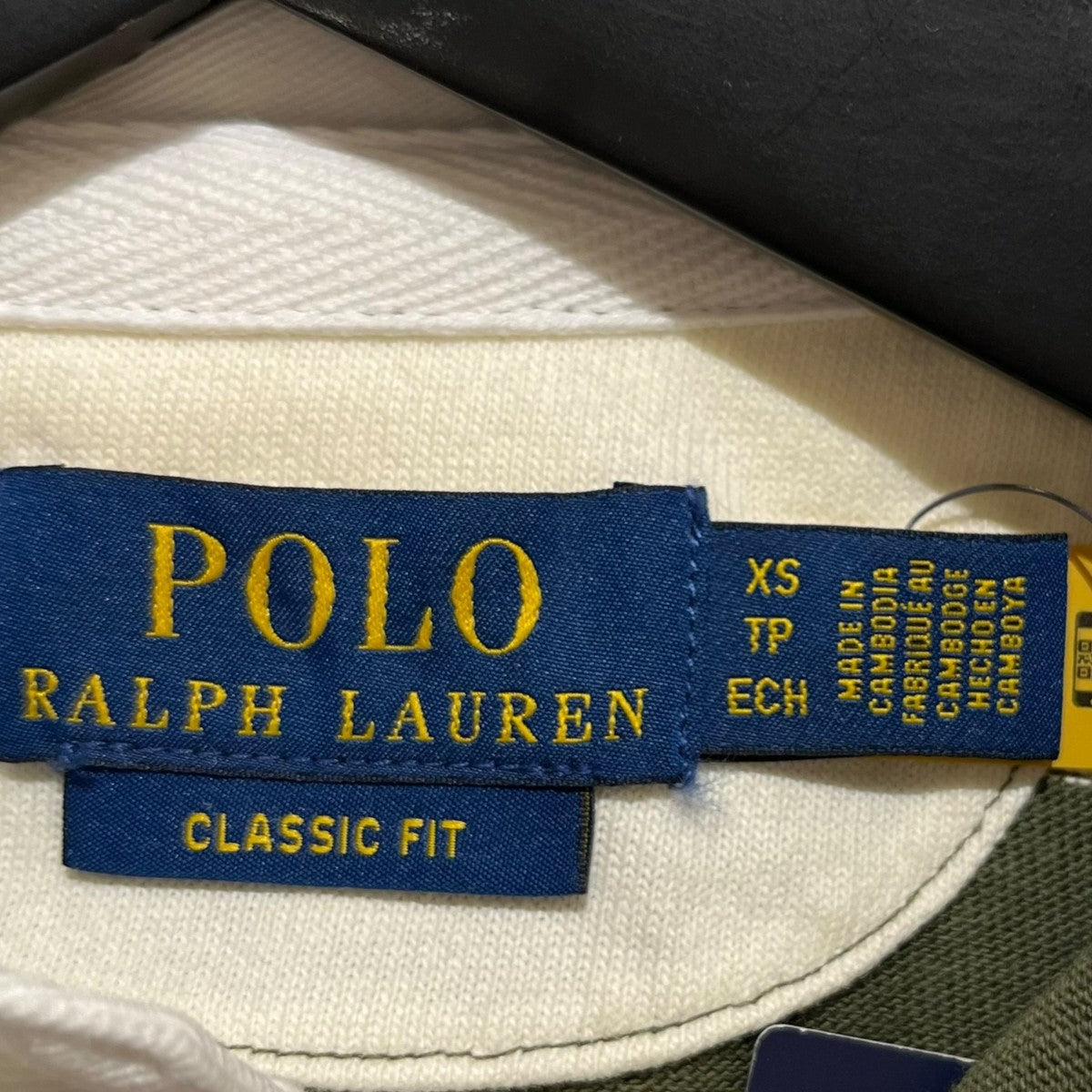 POLO RALPH LAUREN ワンポイントロゴ刺繍ラガーシャツ 古着・中古-5枚目のアイテム画像