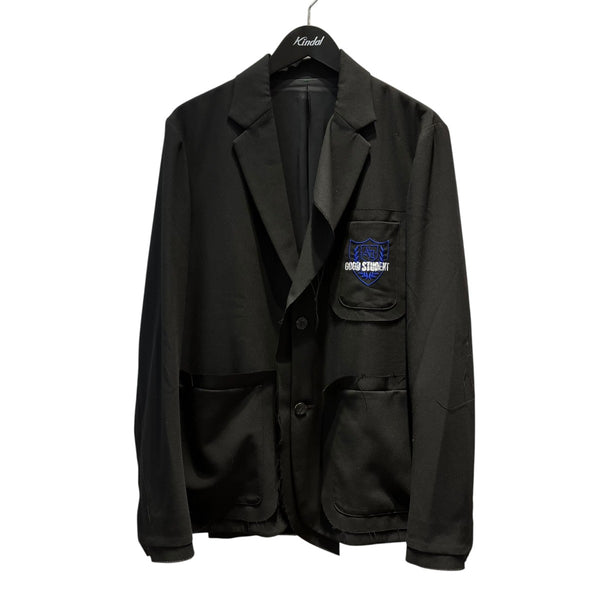 s*n様 Almostblack テーラード　ジャケット　サイズ１　ブラック 1 ALMOSTBLACK(オールモストブラック) テーラードジャケット19SS-JK01