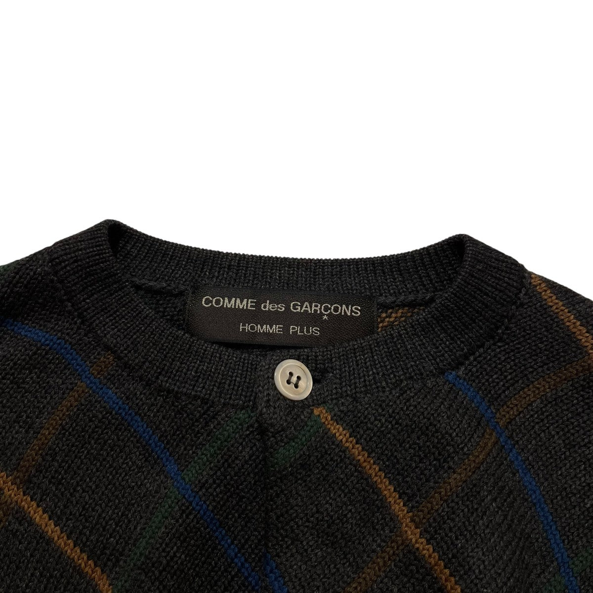 コムデギャルソンオムプリュス 25AWチェックバイアスカーディガン【M】 COMME des GARCONS HOMME PLUS(コムデギャルソンオムプリュス
