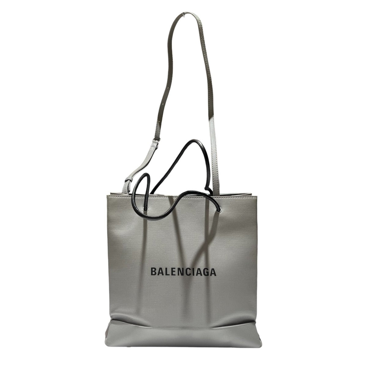 BALENCIAGA 597860 ロゴプリント ショッピングトートS2WAYバッグ 古着・中古-4枚目のアイテム画像