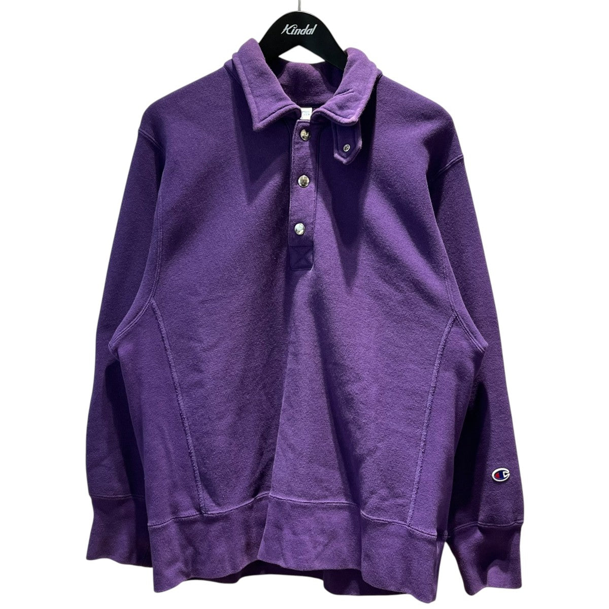 Champion ハーフスナップスウェットC8-W015 古着・中古-1枚目のアイテム画像