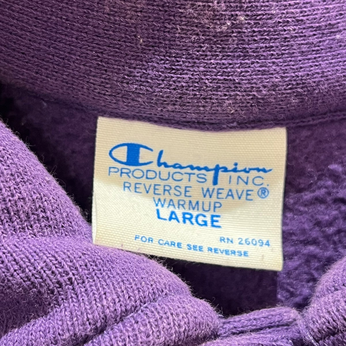 Champion ハーフスナップスウェットC8-W015 古着・中古-6枚目のアイテム画像