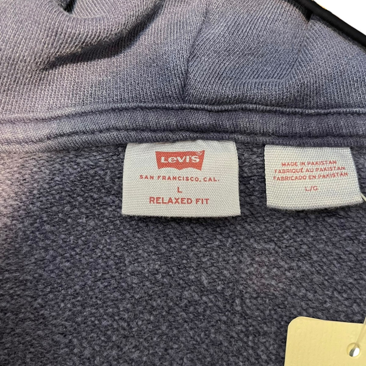 LEVI’S ウォッシュ加工ジップパーカーPC9-003QW-0001 古着・中古-5枚目のアイテム画像