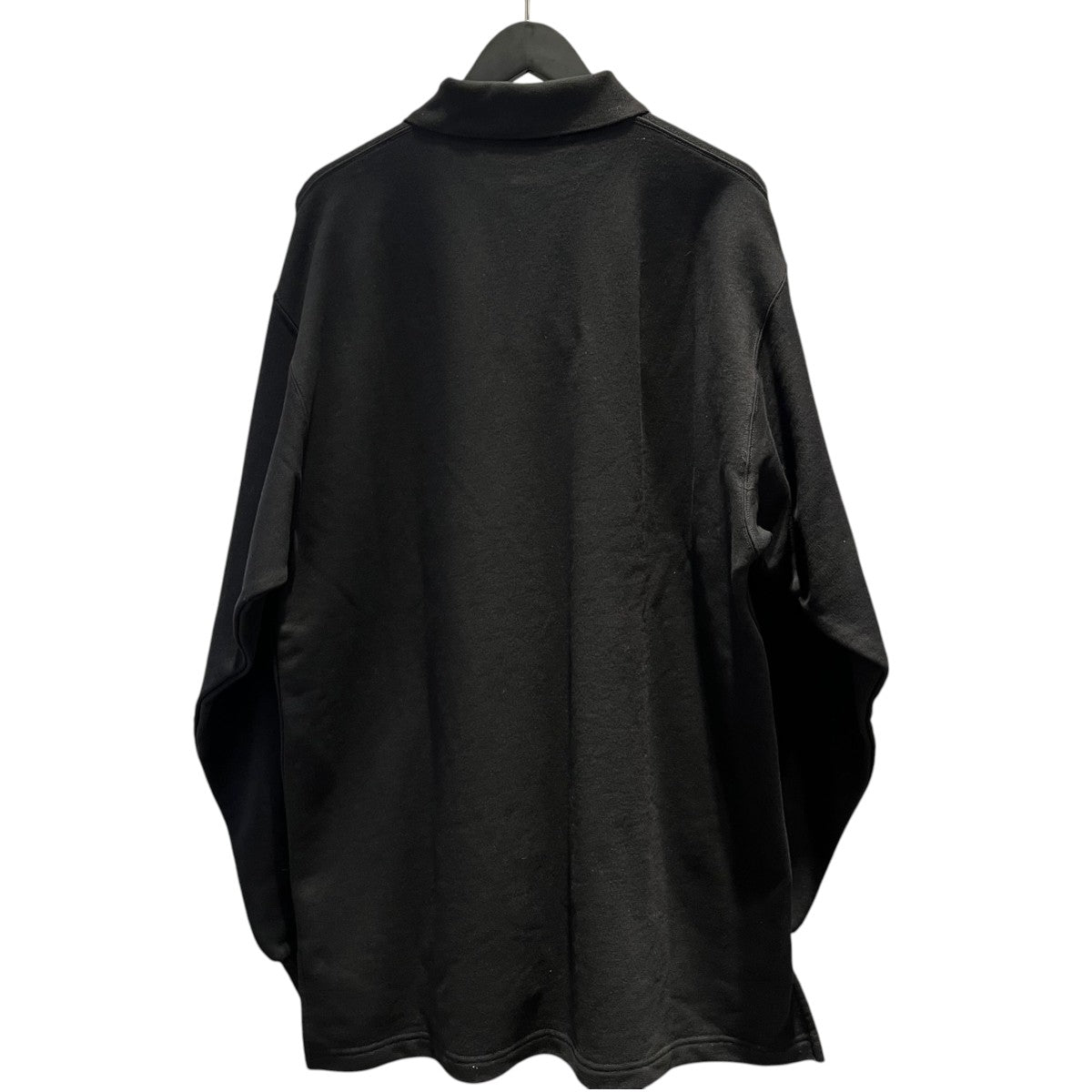 BALENCIAGA BBロゴ刺繍オーバーシルエット長袖ポロシャツ862371 古着・中古-2枚目のアイテム画像