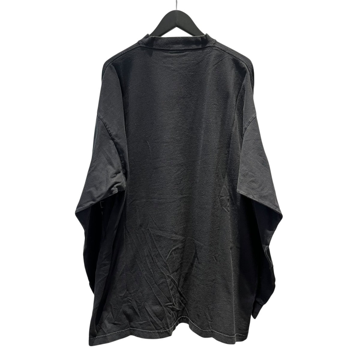 BALENCIAGA 左袖ロゴ刺繍オーバーシルエット長袖Tシャツ739027 古着・中古-2枚目のアイテム画像